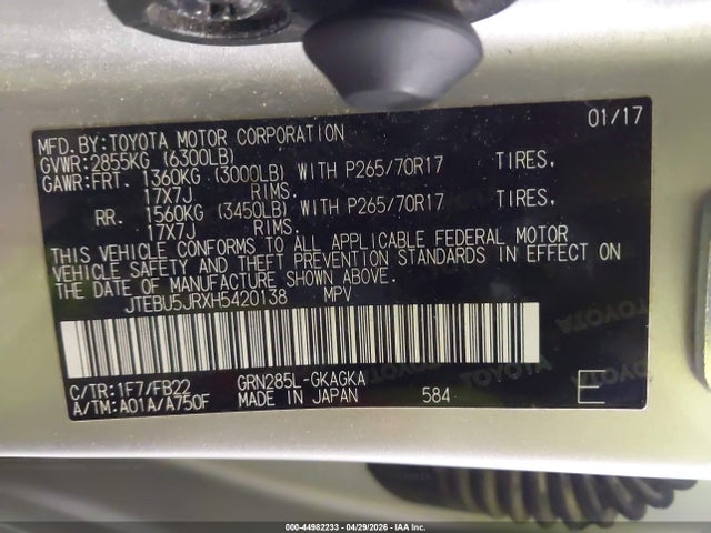 Toyota 4Runner Sr5