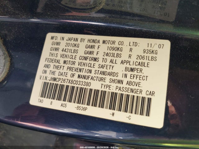 Honda Accord 2.4 Ex