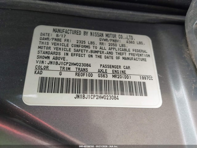 Nissan Rogue Sv