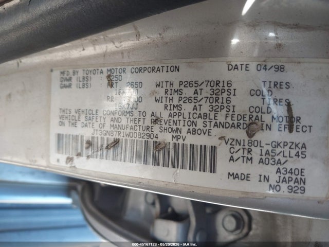 Toyota 4Runner Sr5 V6 Limited