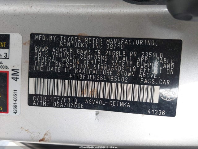 Toyota Camry Le