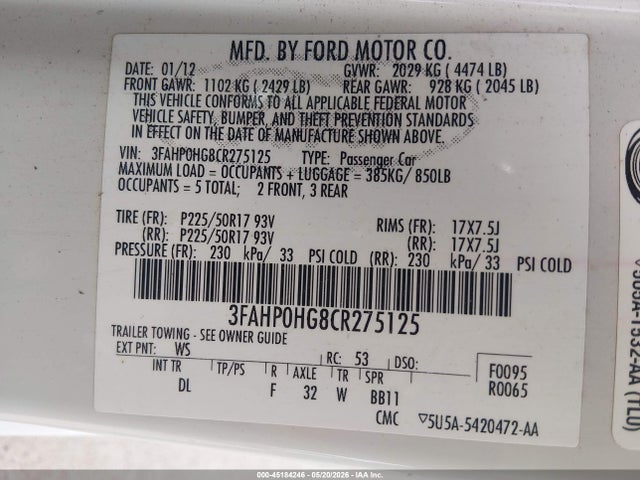 Ford Fusion Se