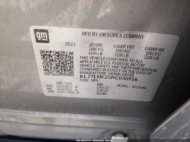 Chevrolet Trax Fwd Lt