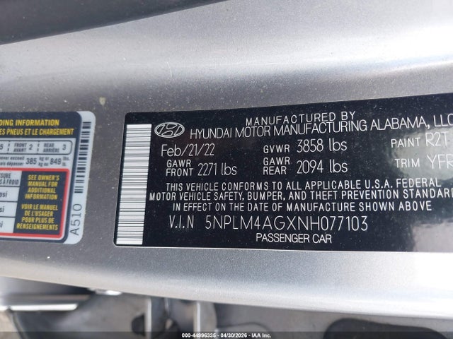 Hyundai ELANTRA Sel