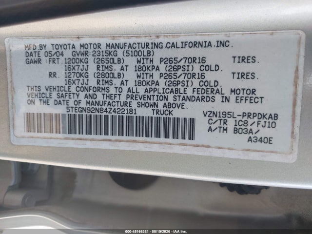Toyota Tacoma Prerunner V6