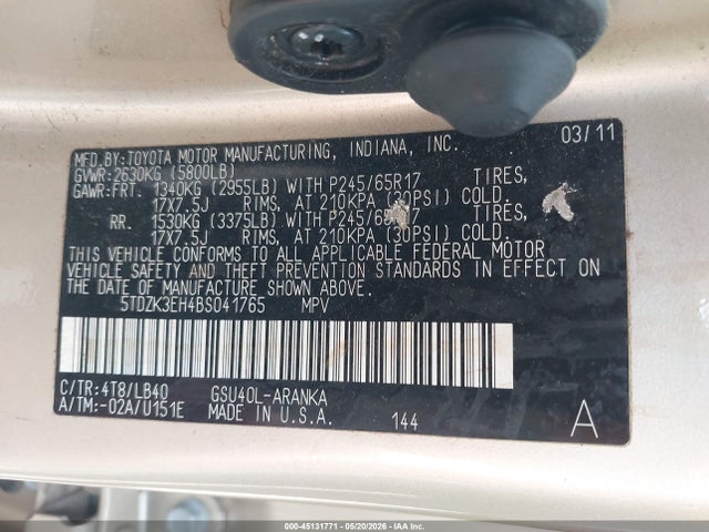 Toyota Highlander Se V6