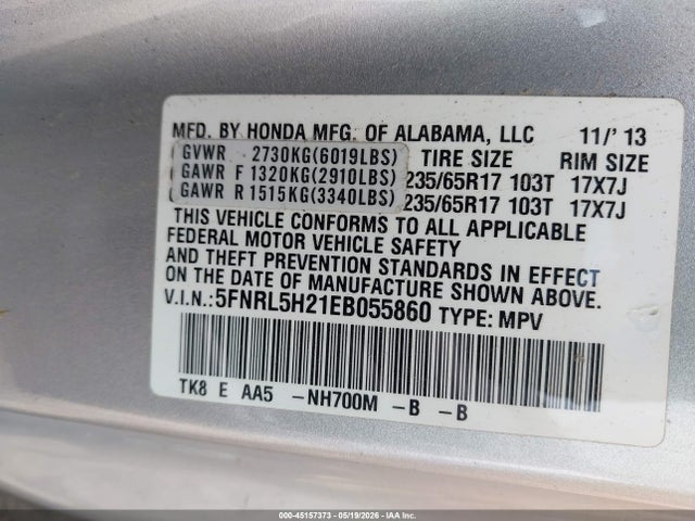 Honda Odyssey Lx
