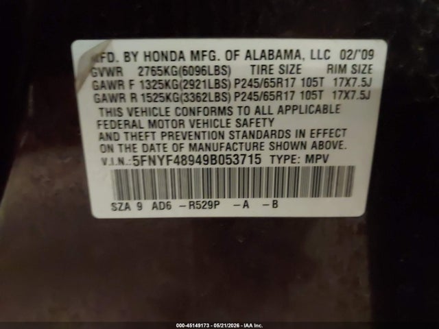Honda Pilot Touring