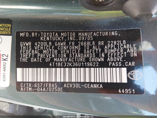 Toyota Camry Le