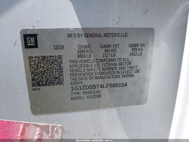 Chevrolet Malibu Fwd Lt