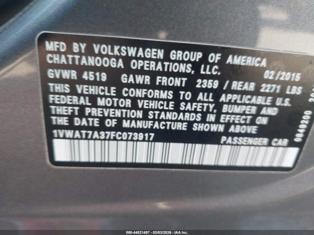 Volkswagen Passat 1.8t Wolfsburg Edition