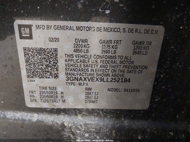 Chevrolet Equinox Awd Lt 2.0l Turbo
