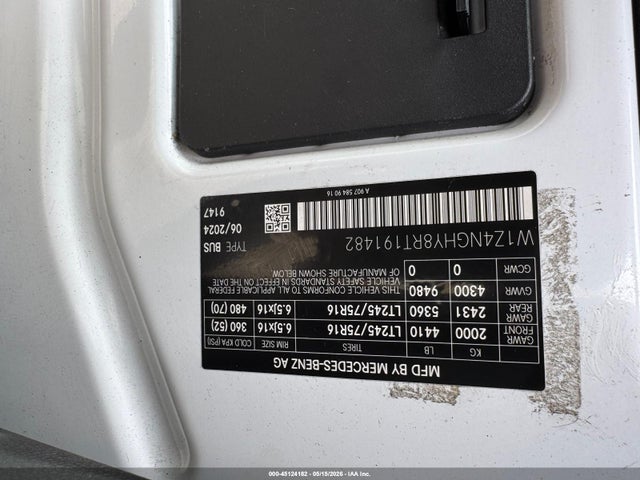 Mercedes-Benz Sprinter 2500 High Roof 4-cyl Diesel Ho
