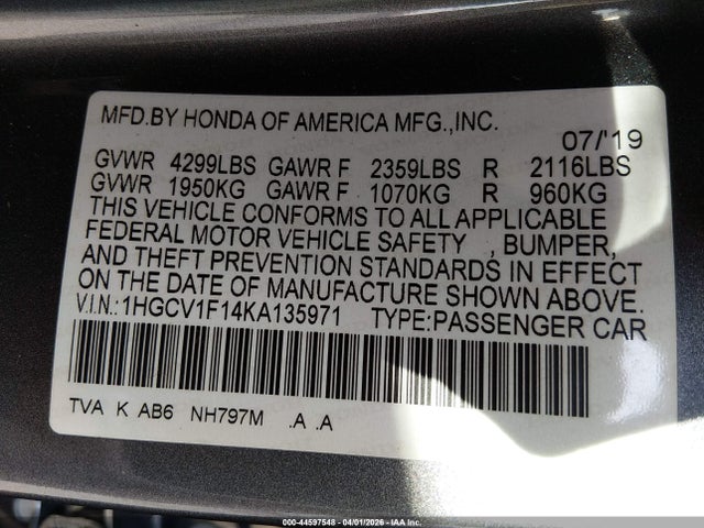 Honda Accord Lx