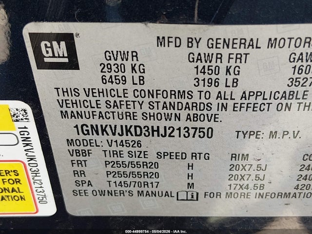 Chevrolet Traverse Premier