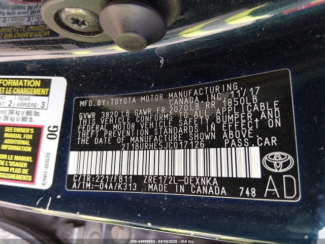 Toyota Corolla Le