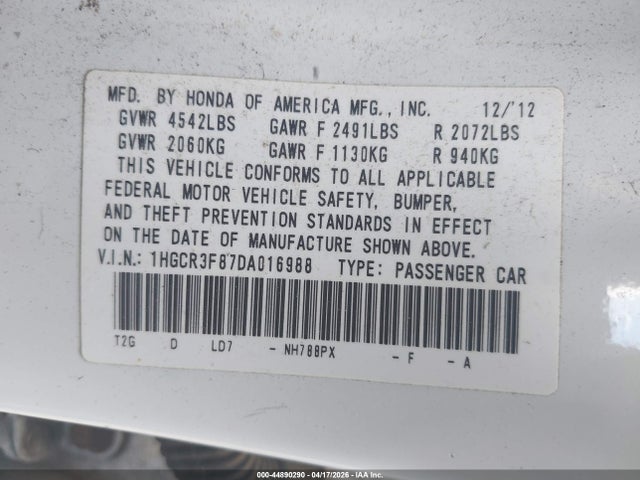 Honda Accord Ex-l V-6