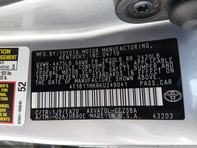 Toyota Camry Se