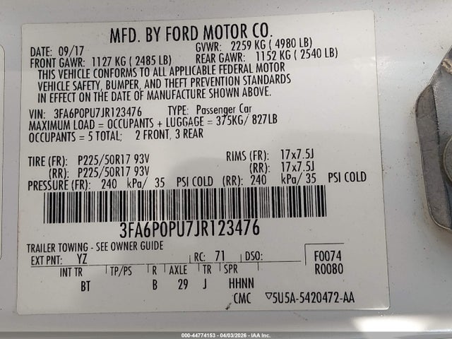 Ford Fusion Se Luxury