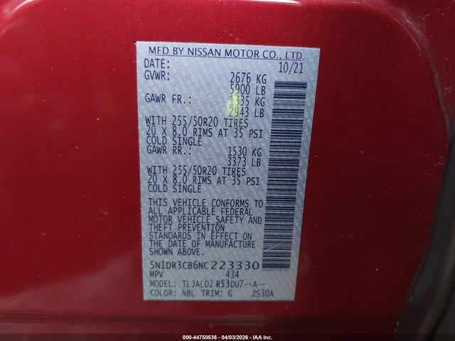 Nissan Pathfinder Sl 2wd