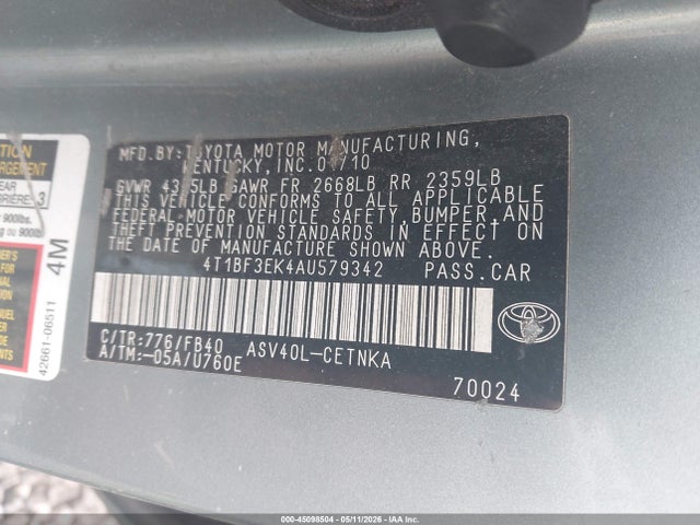 Toyota Camry Le