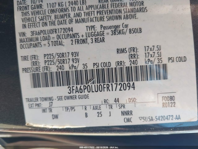 Ford Fusion Se