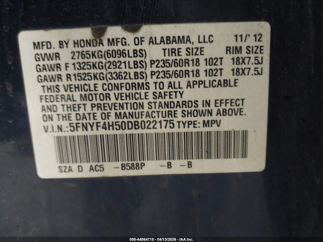 Honda Pilot Ex-l