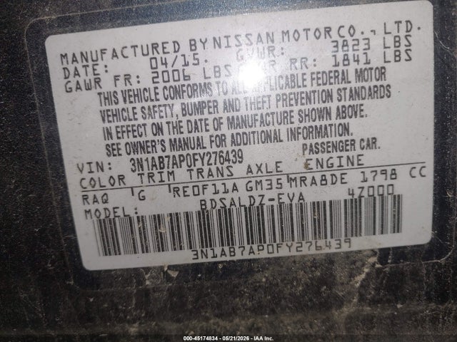 Nissan Sentra Sv