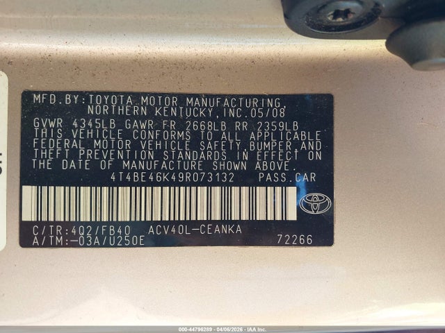 Toyota Camry Le