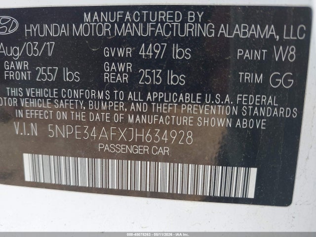 Hyundai SONATA Sel