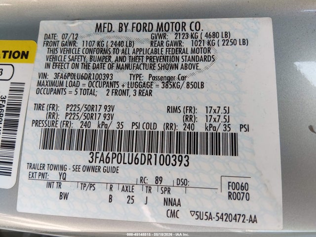 Ford Fusion Se