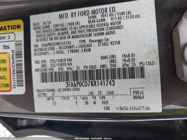 Ford Fusion Sel