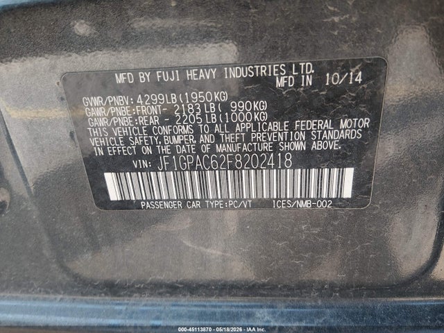 Subaru Impreza 2.0i Premium