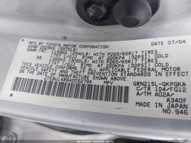 Toyota 4Runner Sr5 V6