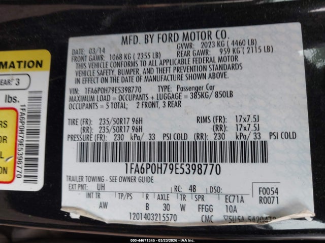 Ford Fusion Se