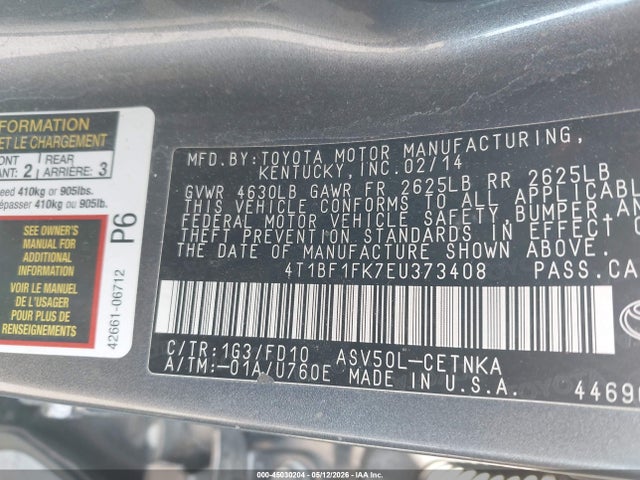 Toyota Camry Le