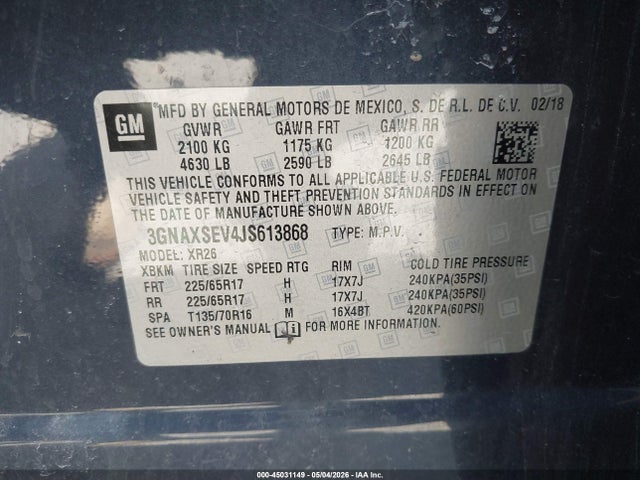 Chevrolet Equinox Lt