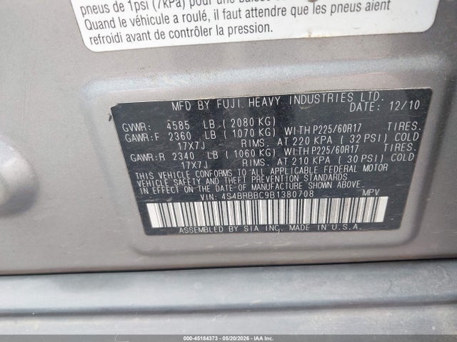 Subaru Outback 2.5i Premium