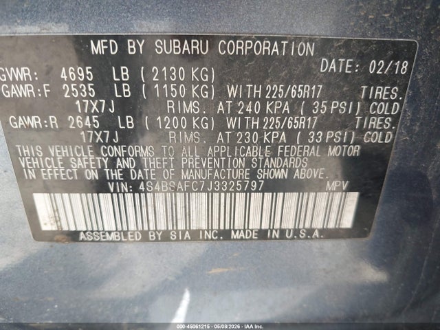 Subaru Outback 2.5i Premium