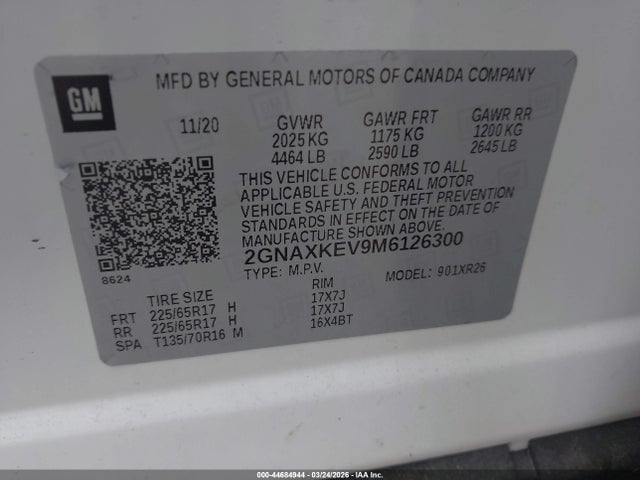Chevrolet Equinox Fwd Lt