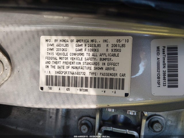 Honda Accord 2.4 Ex