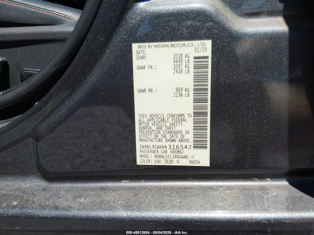 Nissan Altima 2.5 Sr