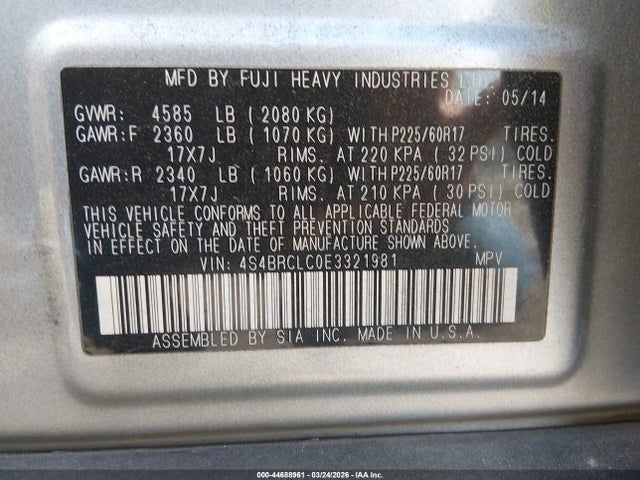 Subaru Outback 2.5i Limited