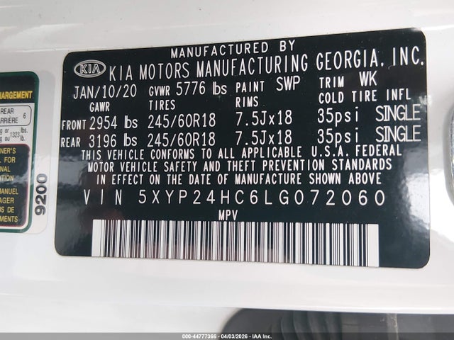 Kia Telluride Lx
