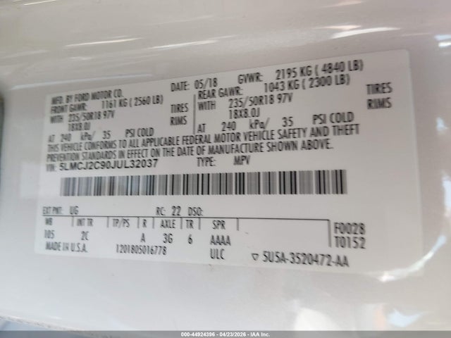 Lincoln MKC Select