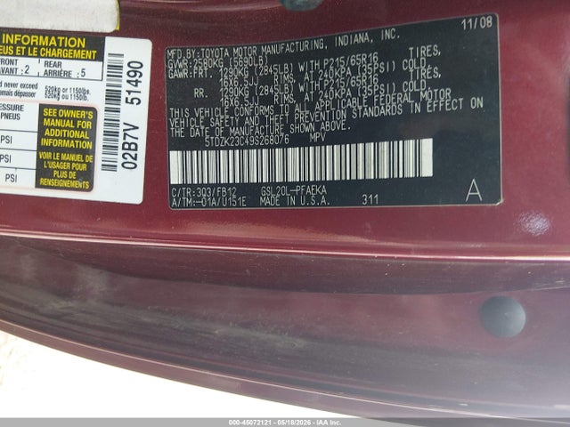 Toyota Sienna Ce