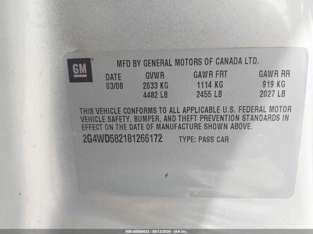 Buick LaCrosse Cxl