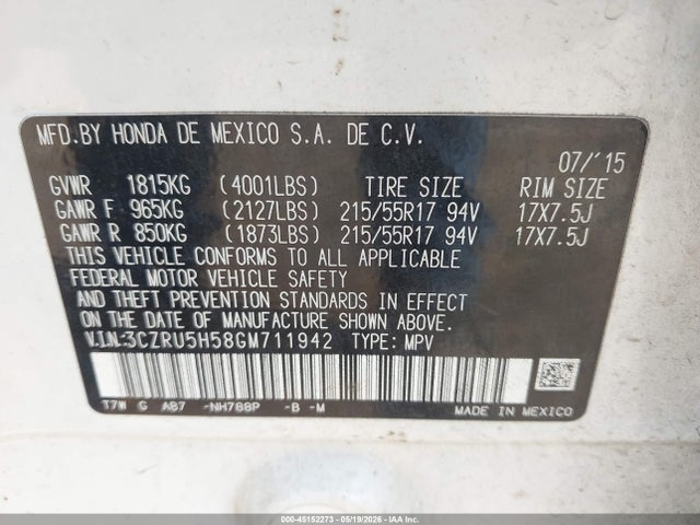 Honda HR-V Ex