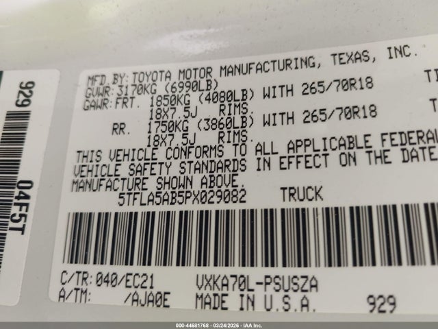 Toyota Tundra Sr5