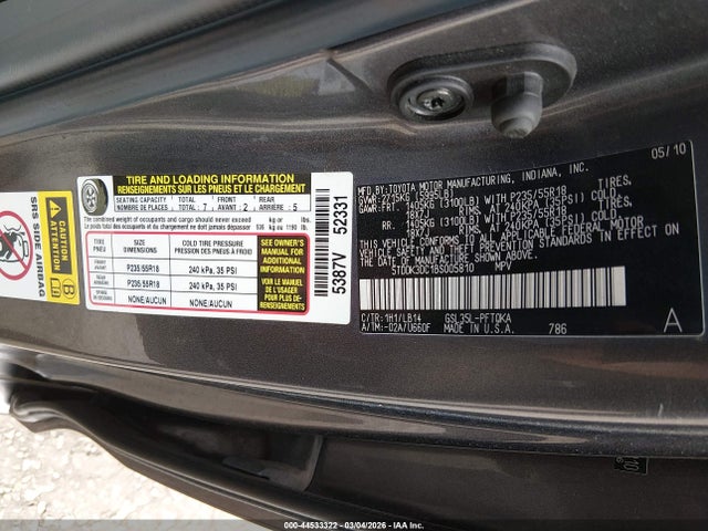Toyota Sienna Xle